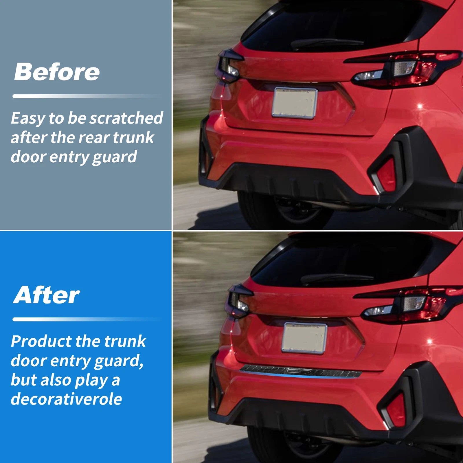 Rear Bumper Guard Protector for Subaru Crosstrek (2024–2025)