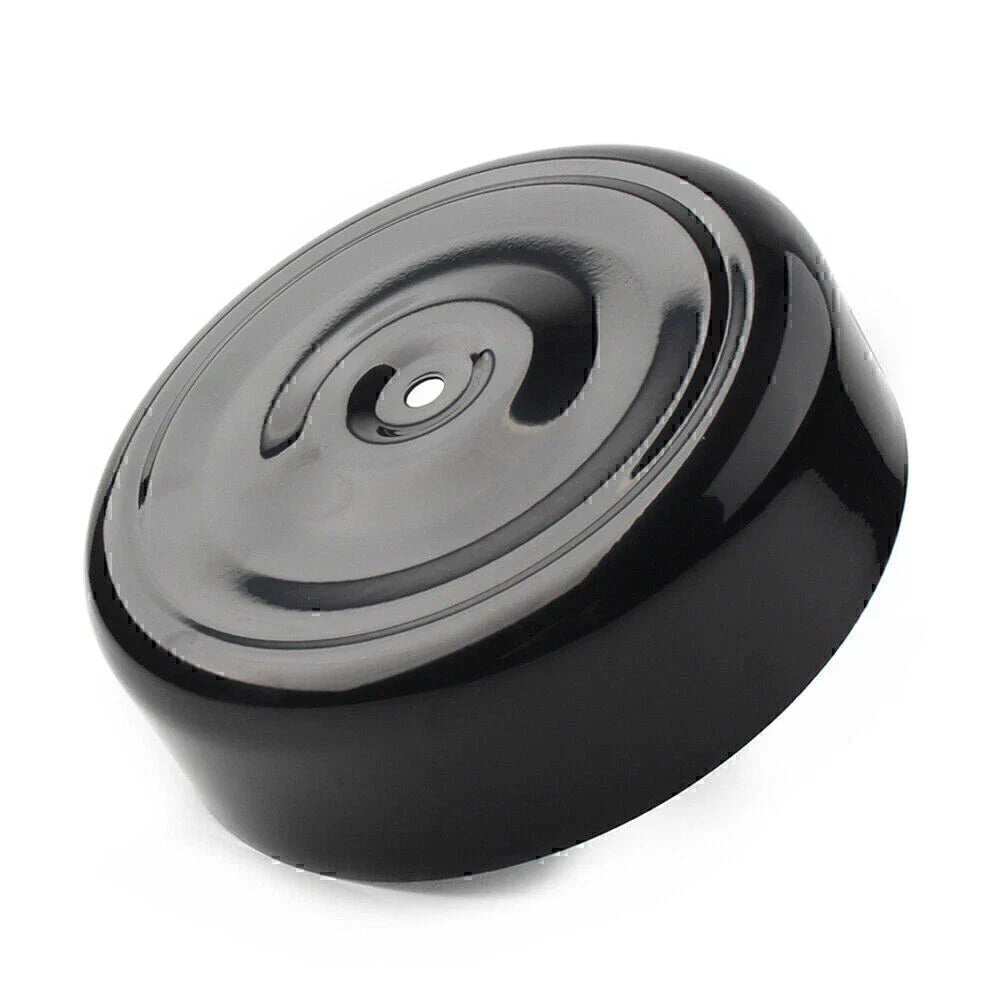 Metal Black 7" Bobbed Air Cleaner Cover for Harley Softail Dyna