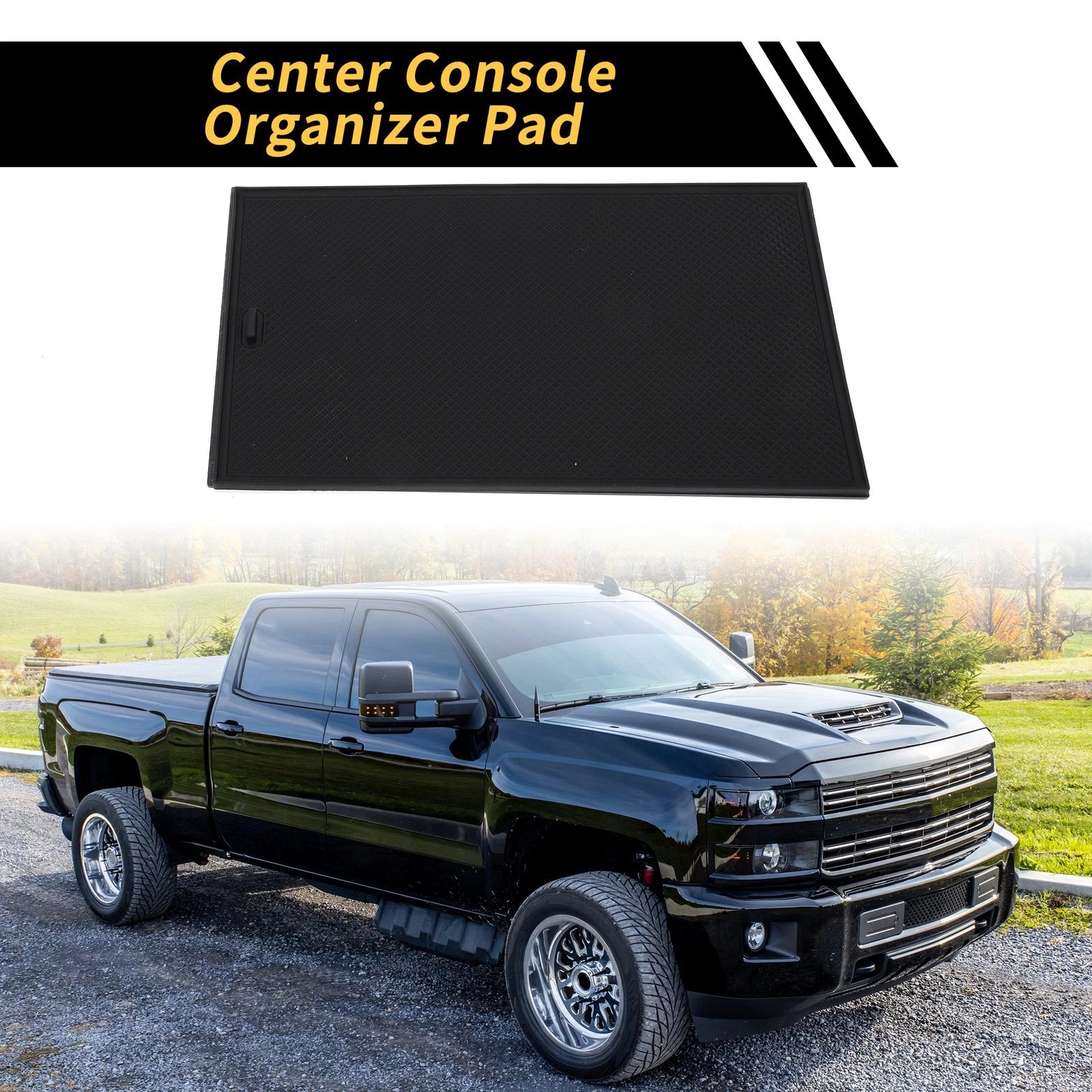 Center Console Organizer Pad for Chevy Silverado 1500, GMC Sierra 1500 (2019–2023)