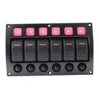 4 Position LED Switch Panel for RV Marine (12V 24V)