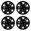 Set of 4 Black 14" Wheel Hub Caps for R14 Tires (Fits 4 Lug)