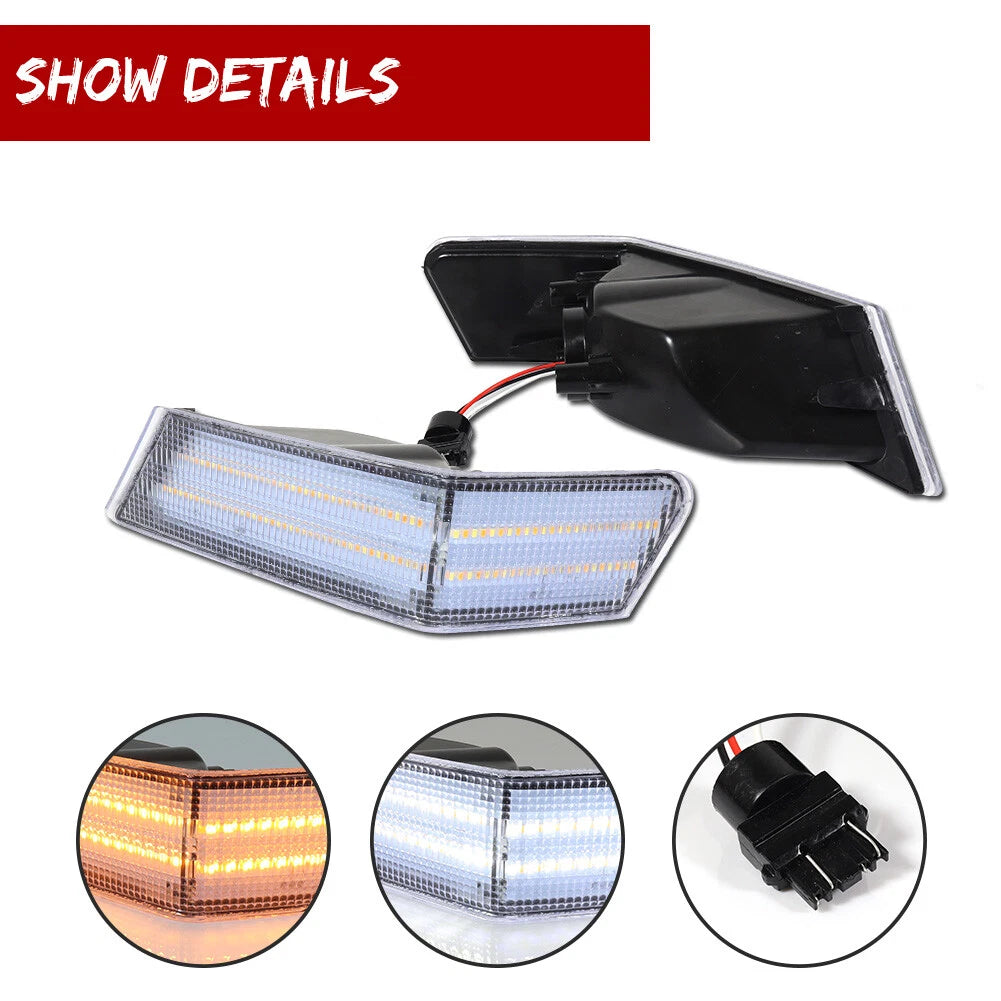 Dynamic Amber LED Signal DRL Lamp for Jeep Patriot (2007–2017)