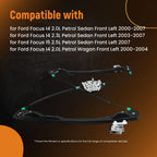 Manual Window Lifter Front Left for Ford Focus Sedan/Wagon (740172, 740-172)