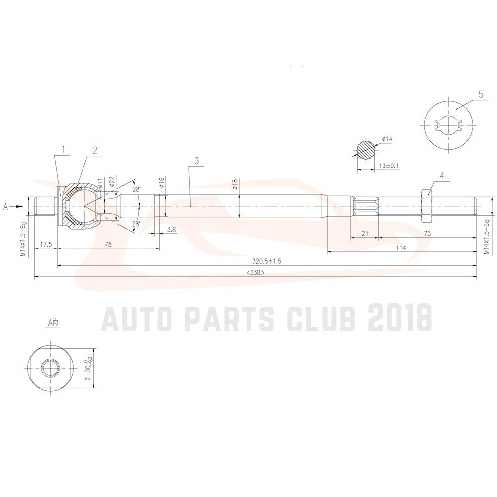 8pc Steering Ball Joints Tie Rods Sway Bars Kit for Chrysler Sebring Coupe (2001–2006)
