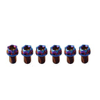 6pcs M8x10mm Titanium Torx Head Flange Bolts for Motorcycle Bike