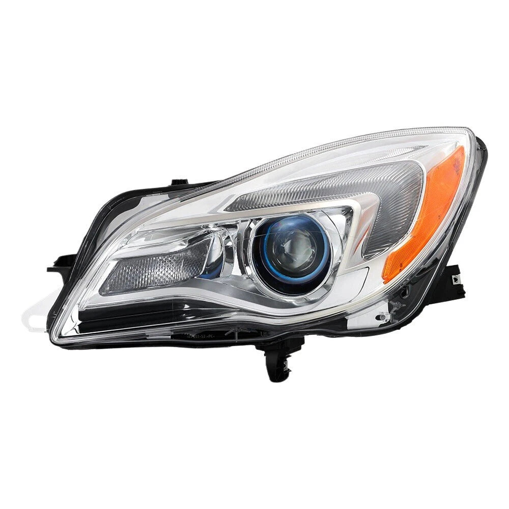 Halogen Headlight with Bulb Chrome Left Driver Side for Buick Regal (2014–2017)