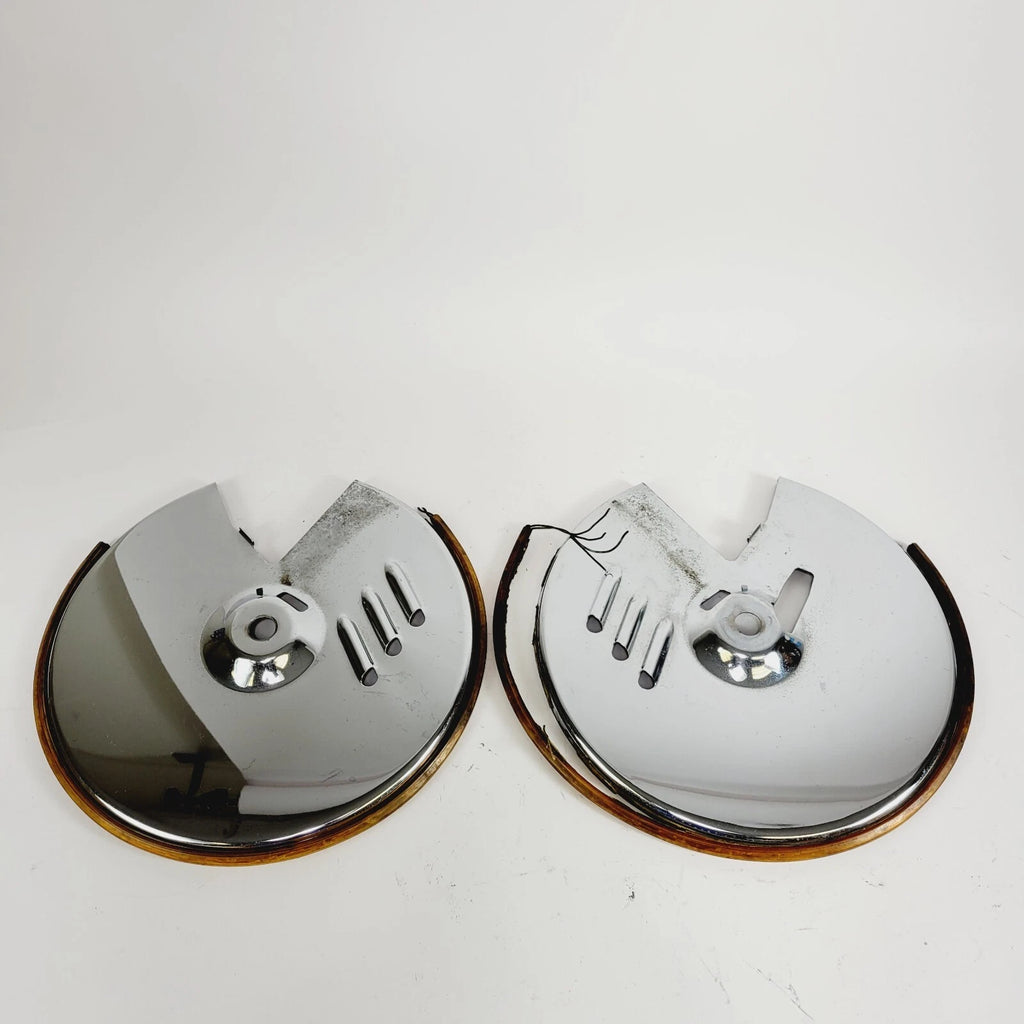 Front Chrome Rotor Covers for Harley Softail FXST FLST FXWG (1984–1991)
