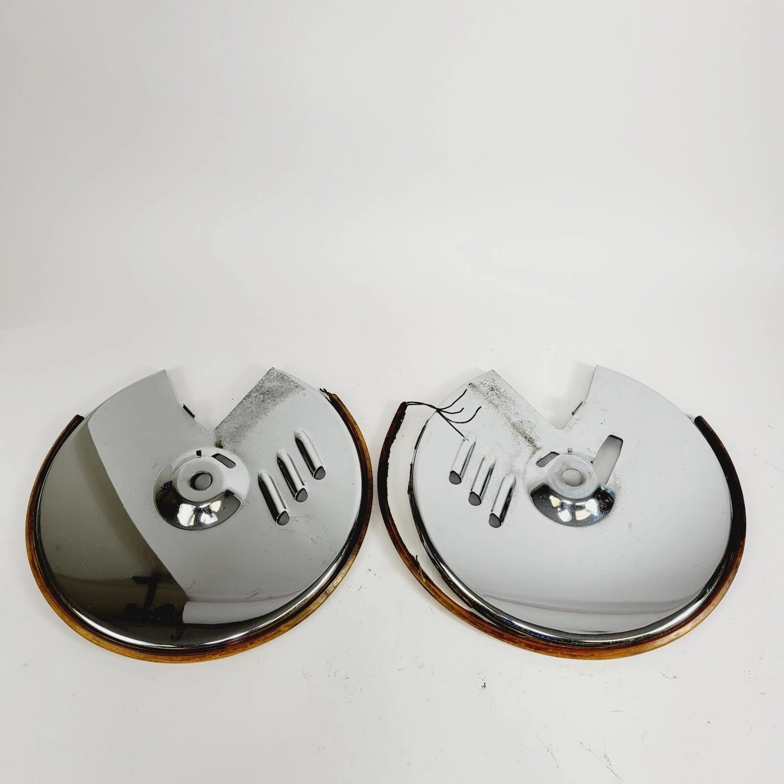 Front Chrome Rotor Covers for Harley Softail FXST FLST FXWG (1984–1991)