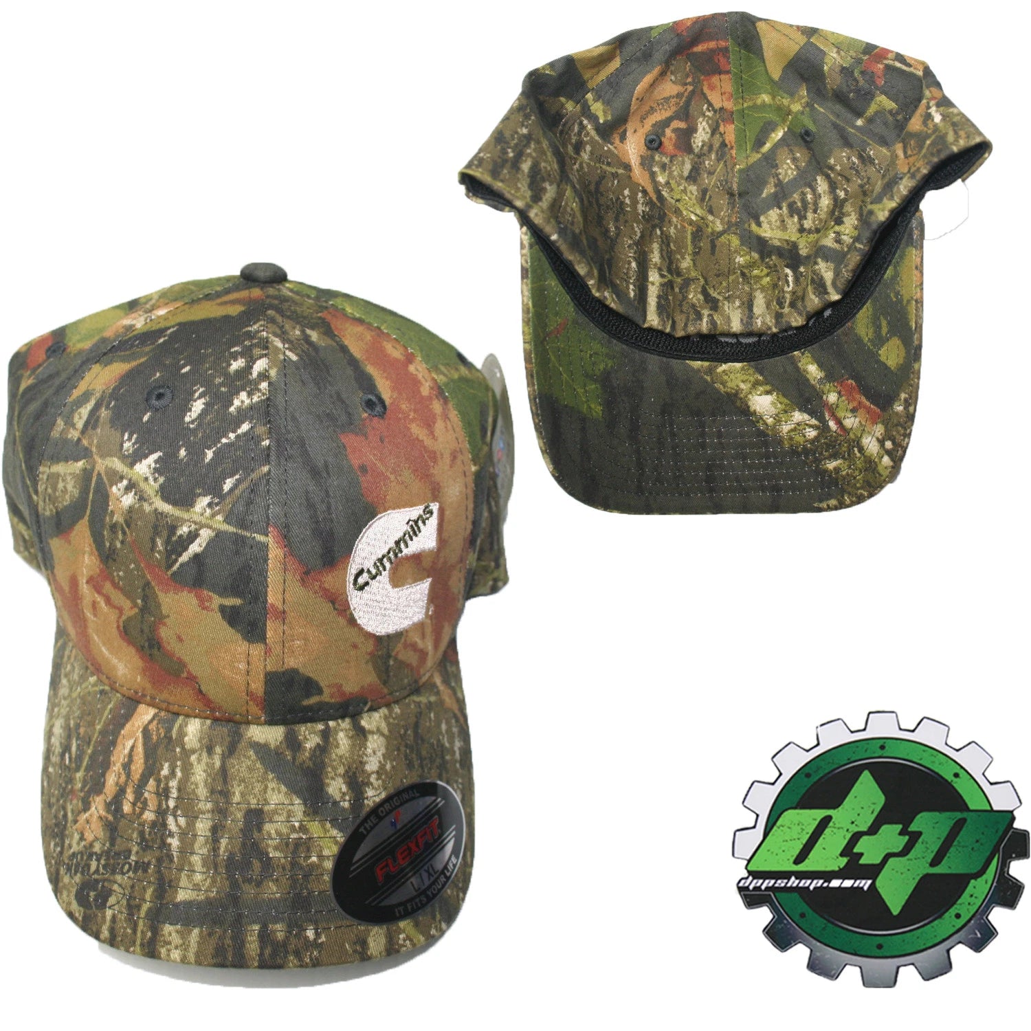 Camo Tree Mossy Oak Flexfit Hat for Cummins (Fitted L/XL)