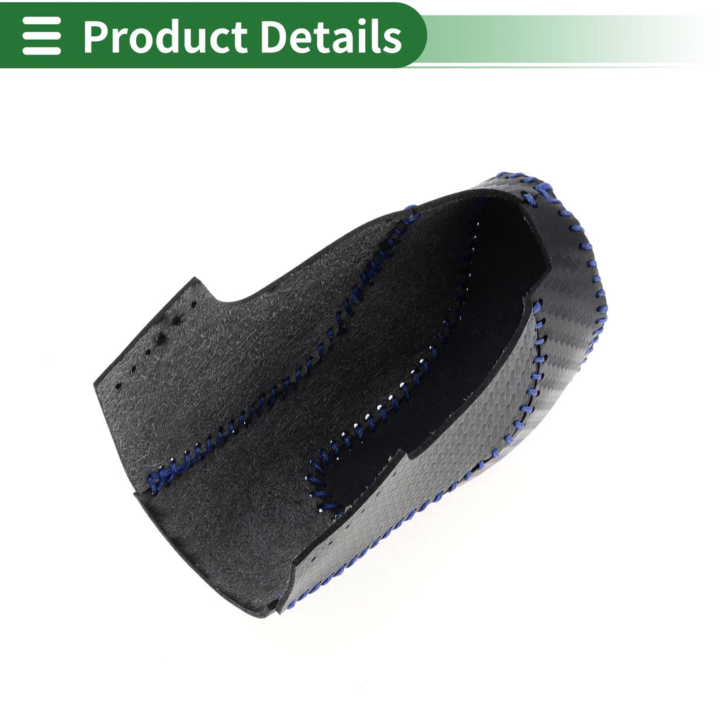Gear Shift Knob Cover for Subaru Forester (2018–2023) Black Carbon Fiber Blue