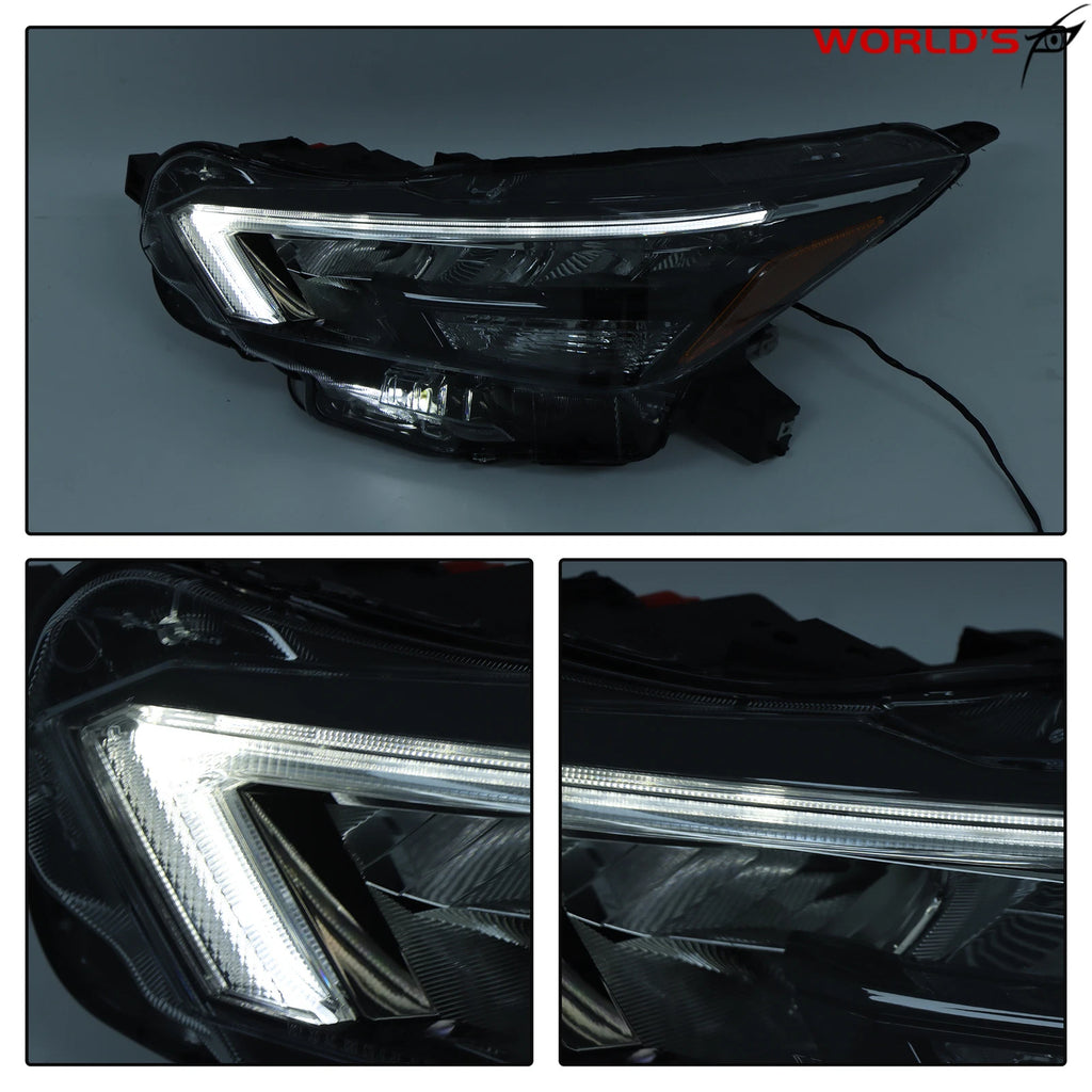 Set of 2 Full LED Headlight Assemblies for Nissan Versa (2020–2021)