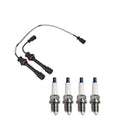 Denso Wire Set & 4 U-Groove Spark Plugs for Mazda 1.8 L4 (0.044)