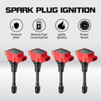 Set of 4 Ignition Coils for Nissan Rogue Altima Frontier Sentra FX50 UF549
