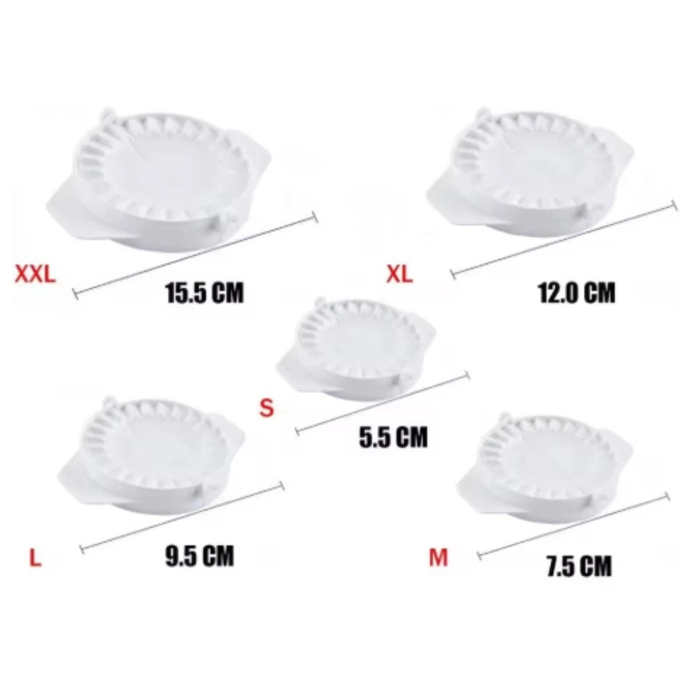 Dumpling Maker Tool Set - 5 Size Manual Press for Kitchen