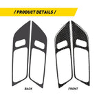 Carbon Fiber Interior Door Handle Trim Cover for Ford Mustang (2015–2019)