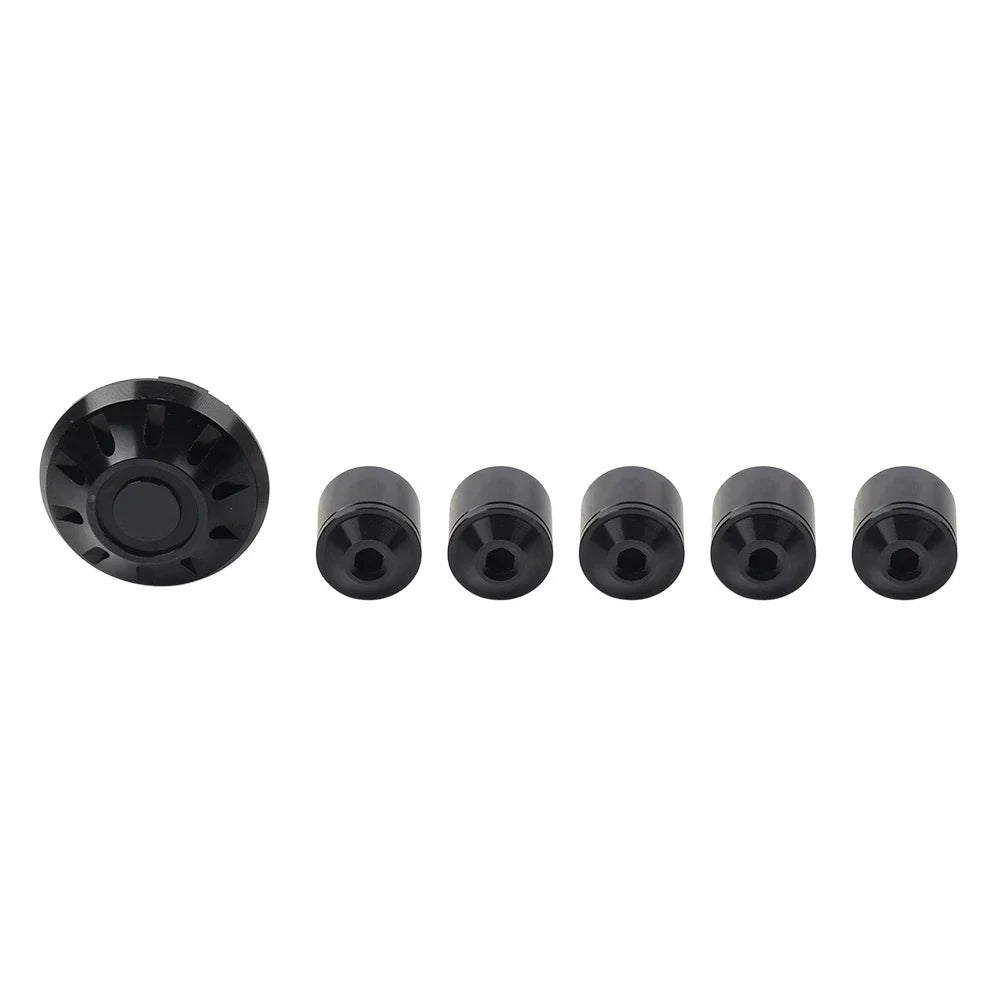 Black Front Hubcap Screw Wheel Cover for Vespa Primavera/Sprint 150 (13-21)