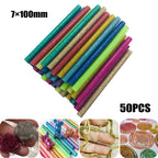 Multi Use Glittered Hot Melting Glues Pack of 50