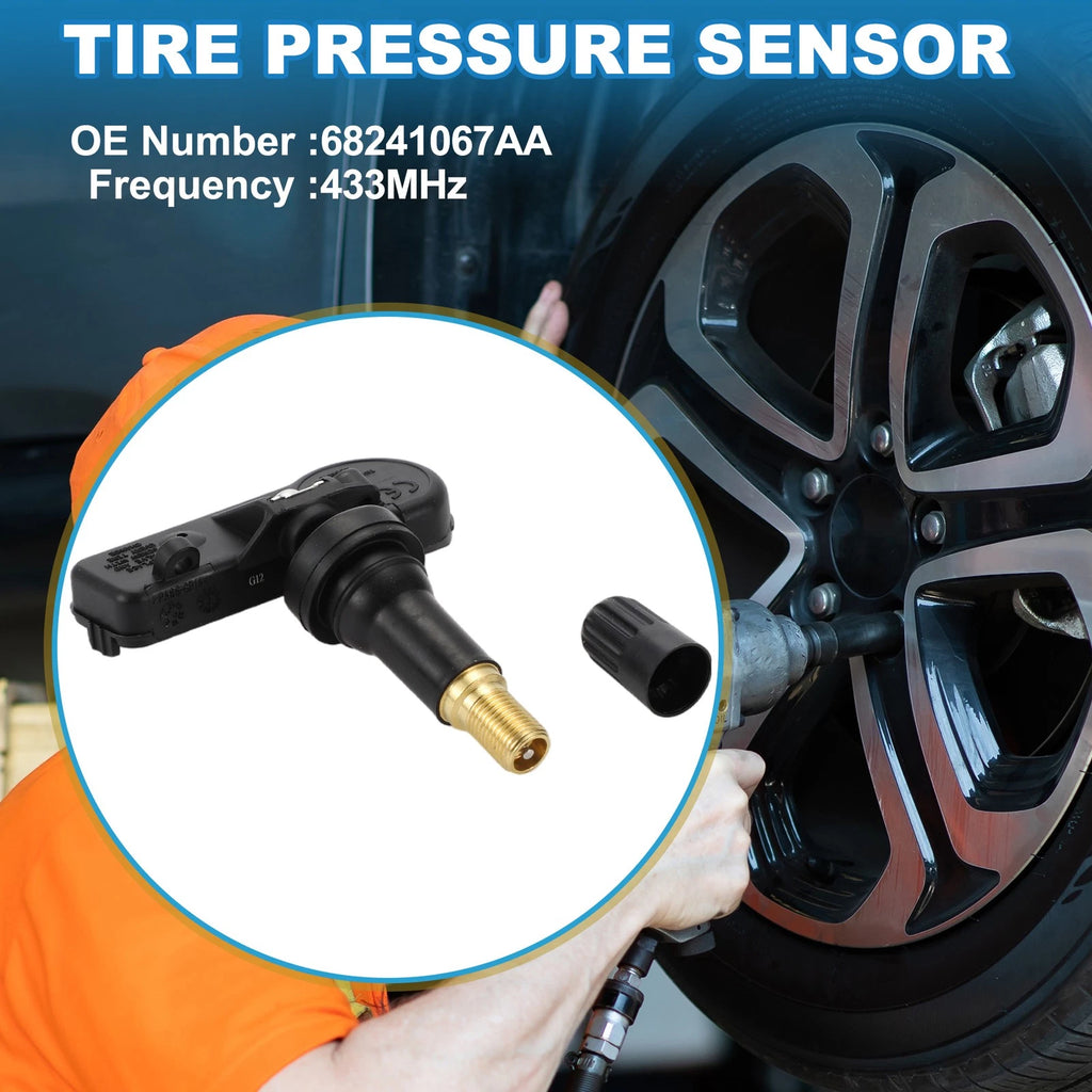 Tire Pressure Sensor 68241067AA for Ram 1500 2500 (2011–2013) 433MHz