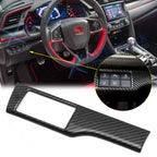 Carbon Fiber Style Headlight Switch Button Cover for Honda Civic (2016–2021)