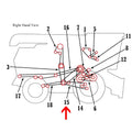 Auger Belt for John Deere 6600 7700 (Fits COB40-0812 H77010 H77010-A)