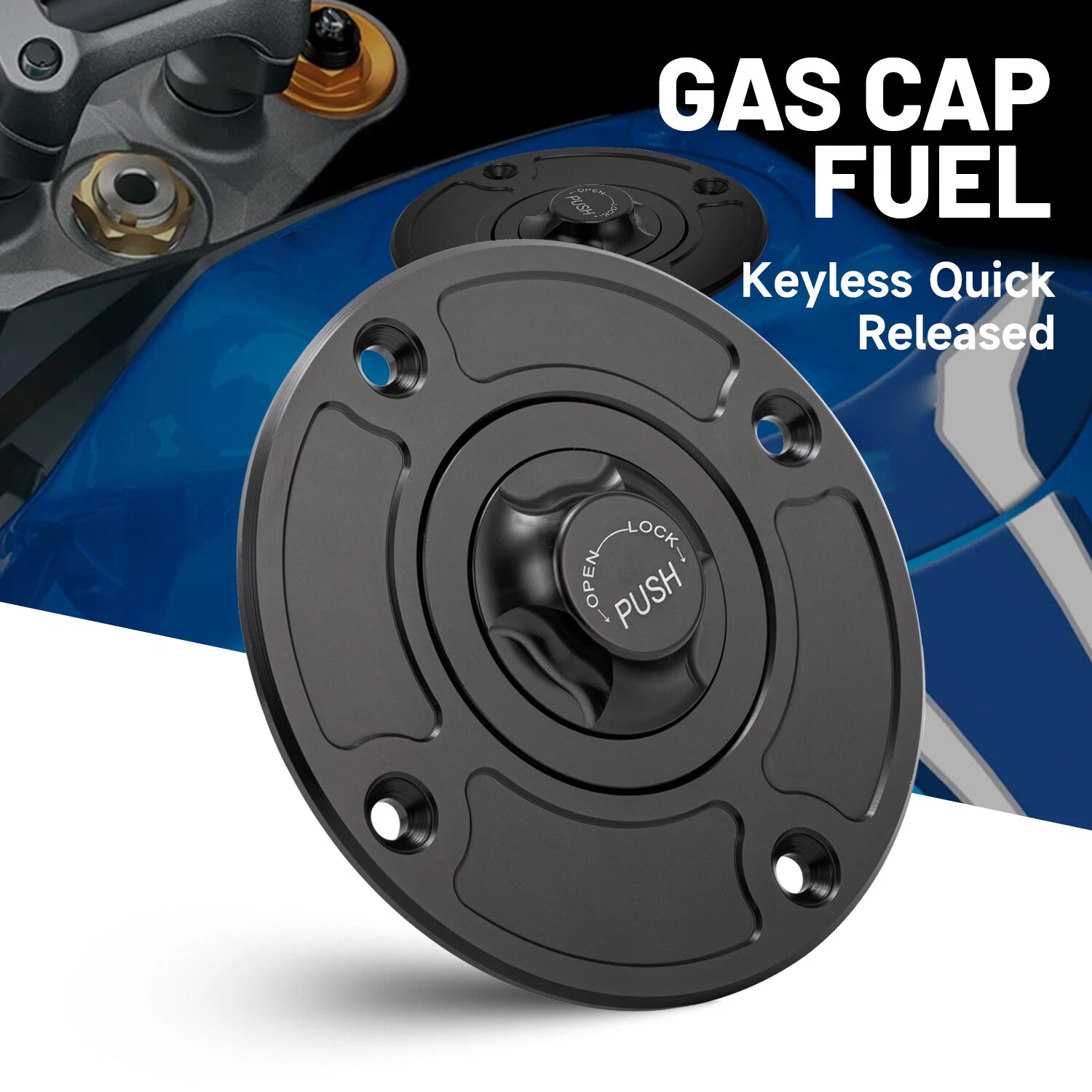 Gas Cap Tank Fuel Cover for GSXR600 GSXR750 GSXR1000 GSXR1300 SV1000 BANDIT