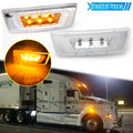 Clear Amber LED Indicator Side Marker Light 2pcs for Kenworth T680 Peterbilt 567 (2018–2024)