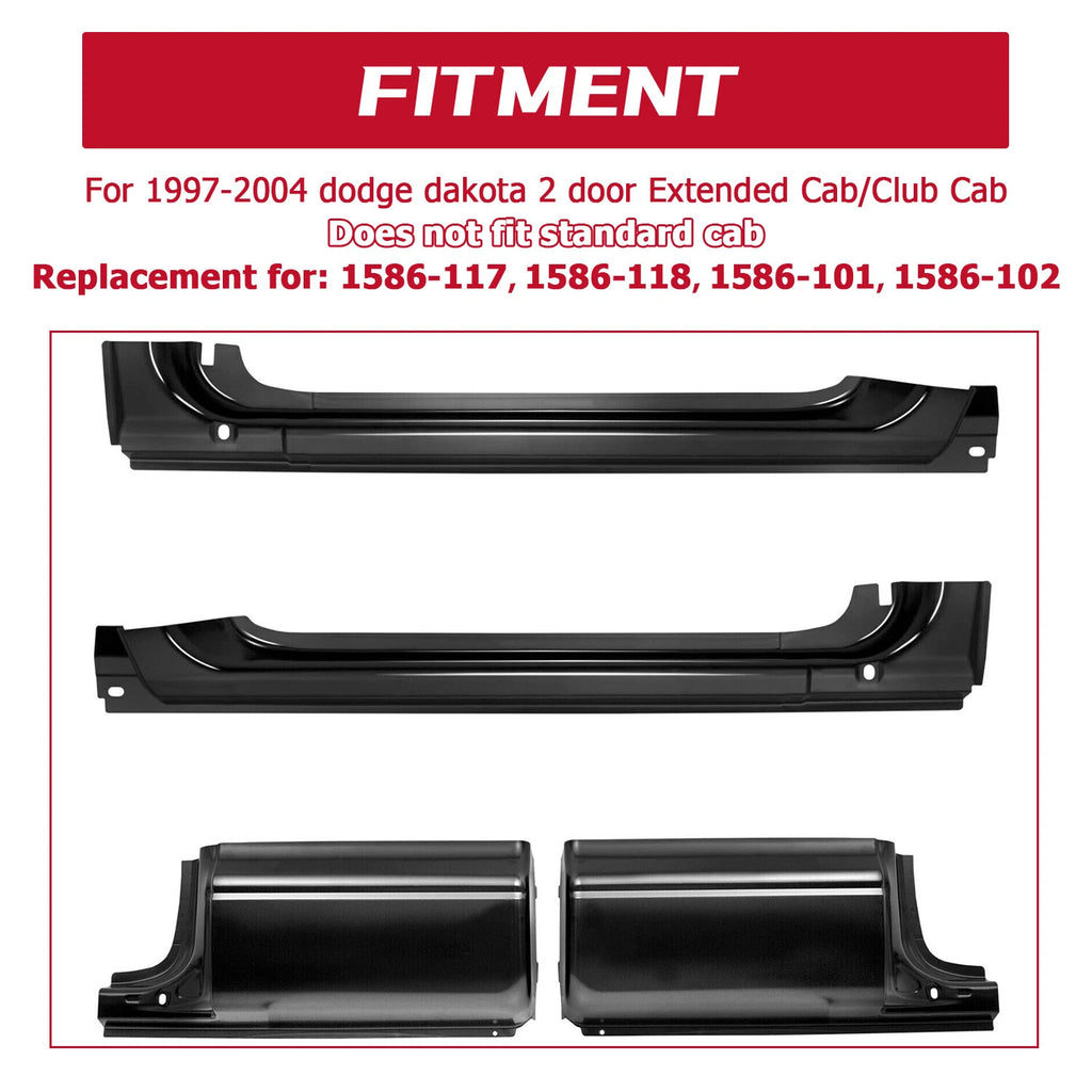 Rocker Panel & Cab Corner for Dodge Dakota (1997–2004)