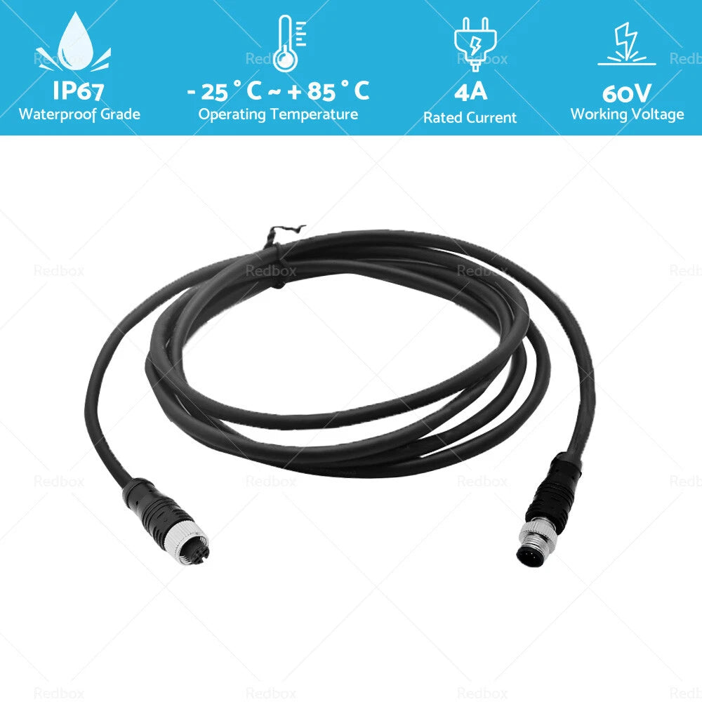 NMEA2000 Drop Cable 2m 5-Core Female to Male for Marine Boat