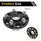 2Pcs 5x105mm Wheel Spacers 56.6mm M12x1.5 for Chevrolet Trax (2013–2020)