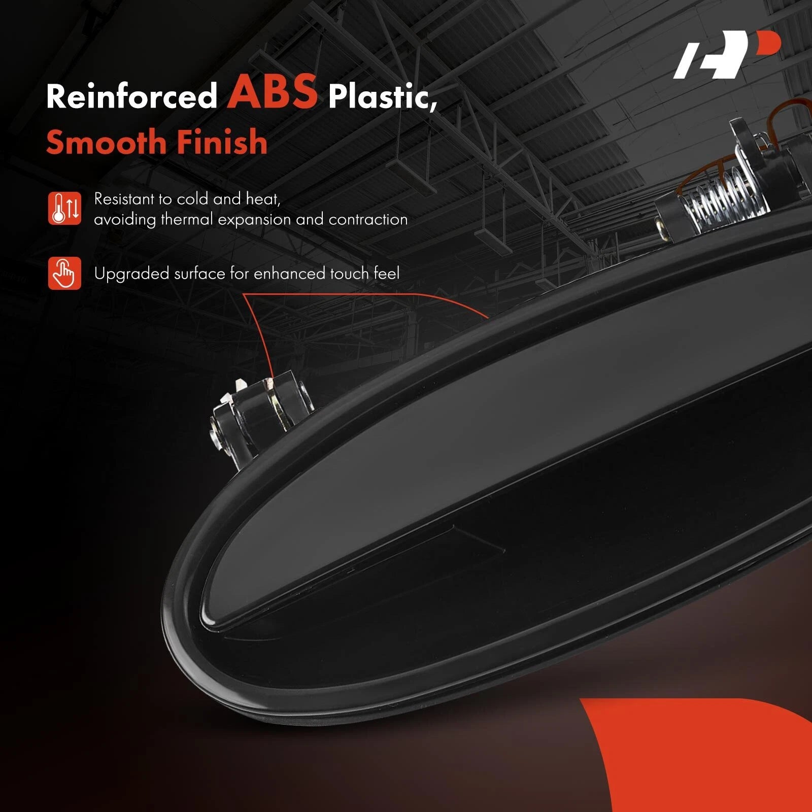 Rear Right Black Exterior Door Handle for Chevrolet Pontiac Grand Prix (2004–2008)