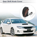 1 Pc Gear Shift Knob Cover for Subaru Impreza (2017–2023) Brown Carbon Fiber