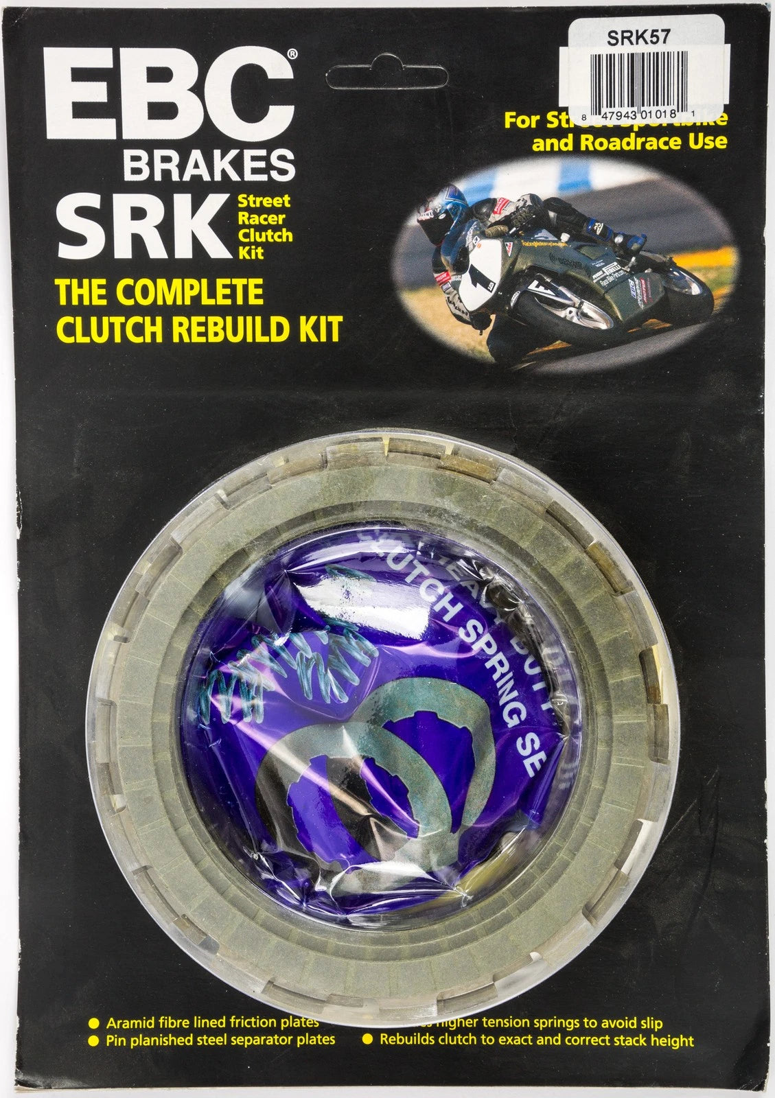 EBC SRK Complete Clutch Kit SRK57 for Honda CBR600F F4i (2001–2006)