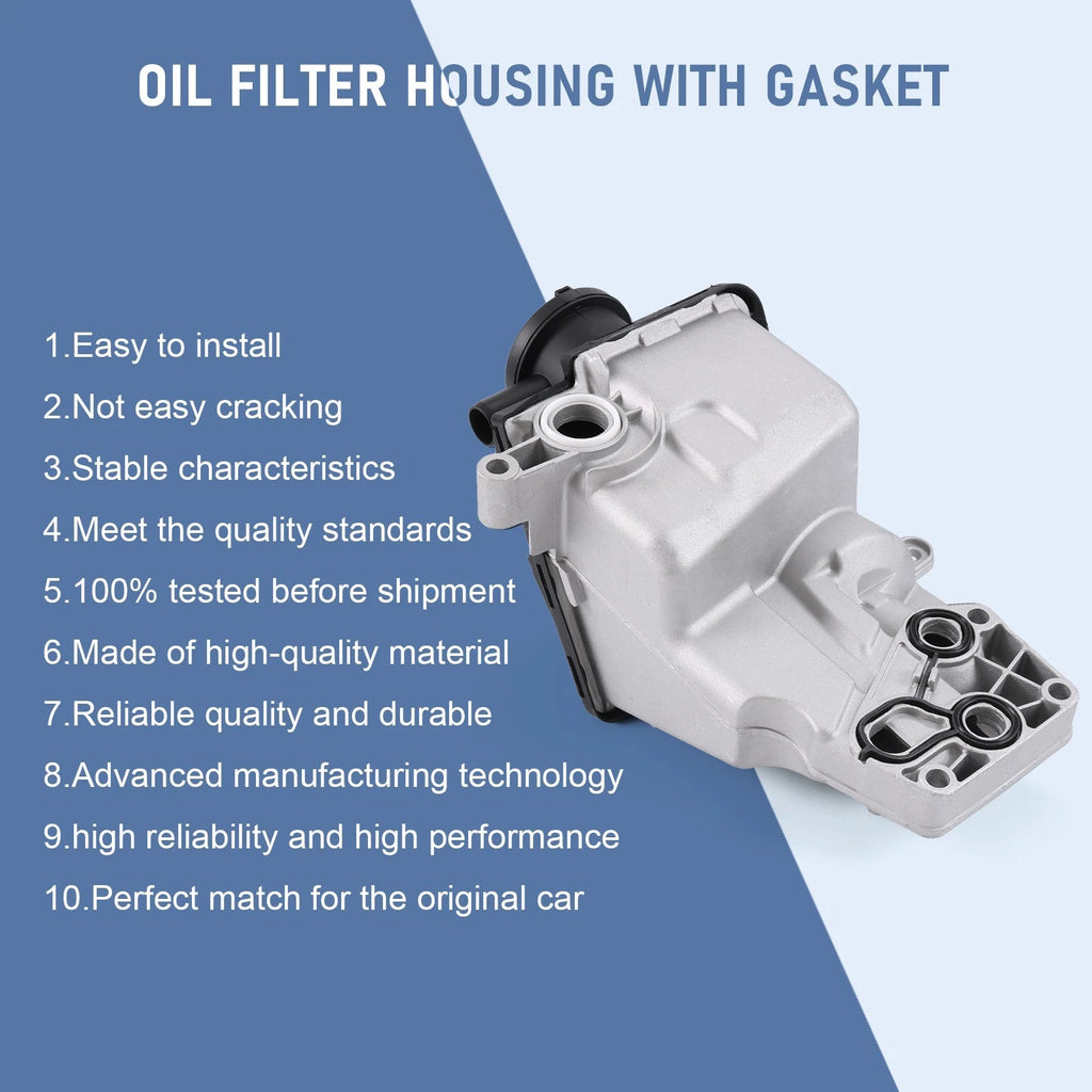 Oil Filter Housing for Volvo S40 V50 S60 V60 XC60 XC70 C70 C30 (2004–2016)