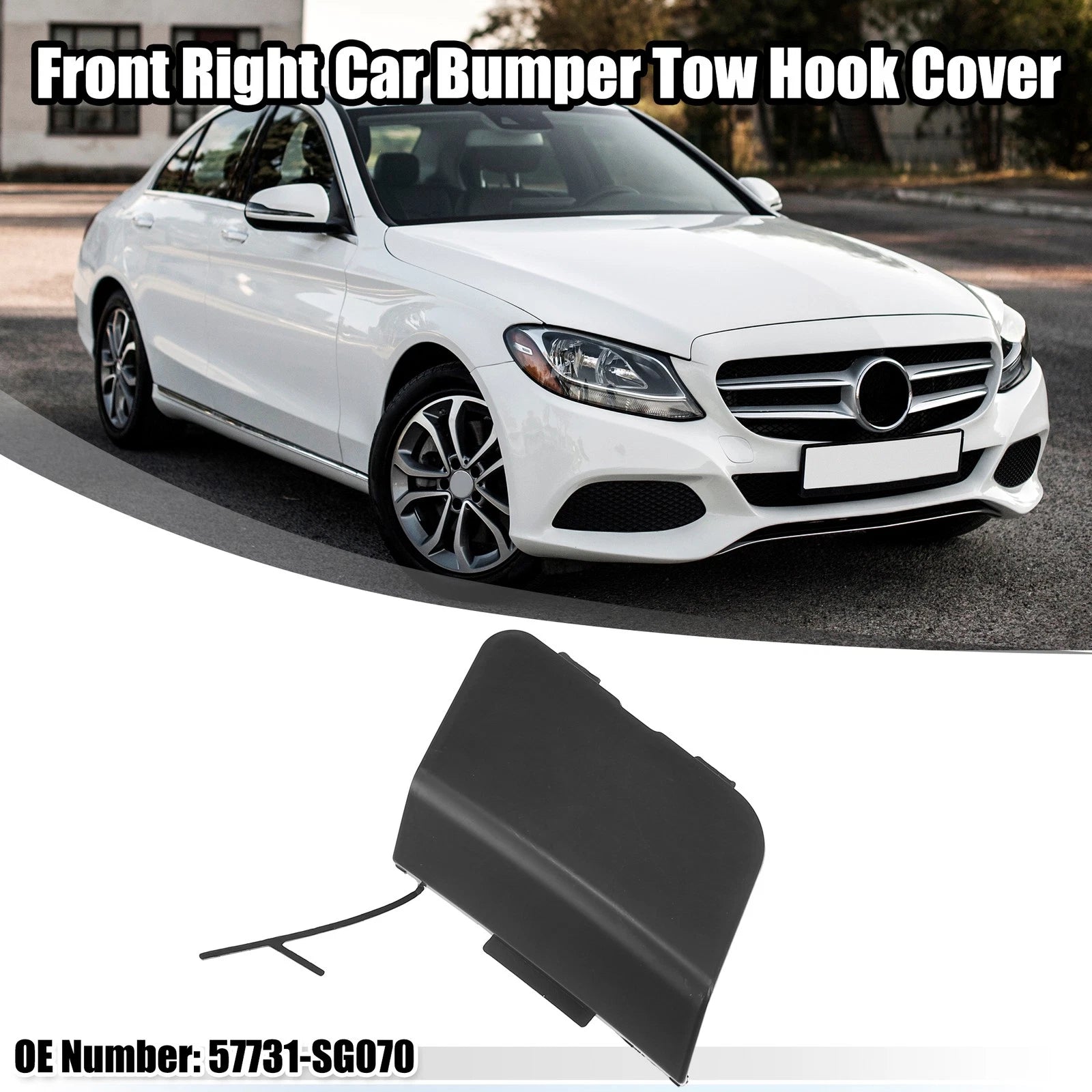 Tow Hook Cover for Subaru Forester (2014–2018) Black 718844975391