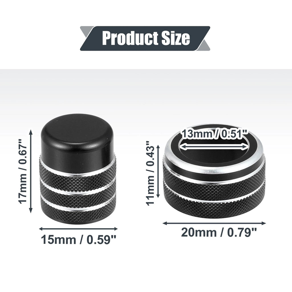 5X Air Vent Knob Trim Cover with GPS Navigation for Honda Civic (2022)
