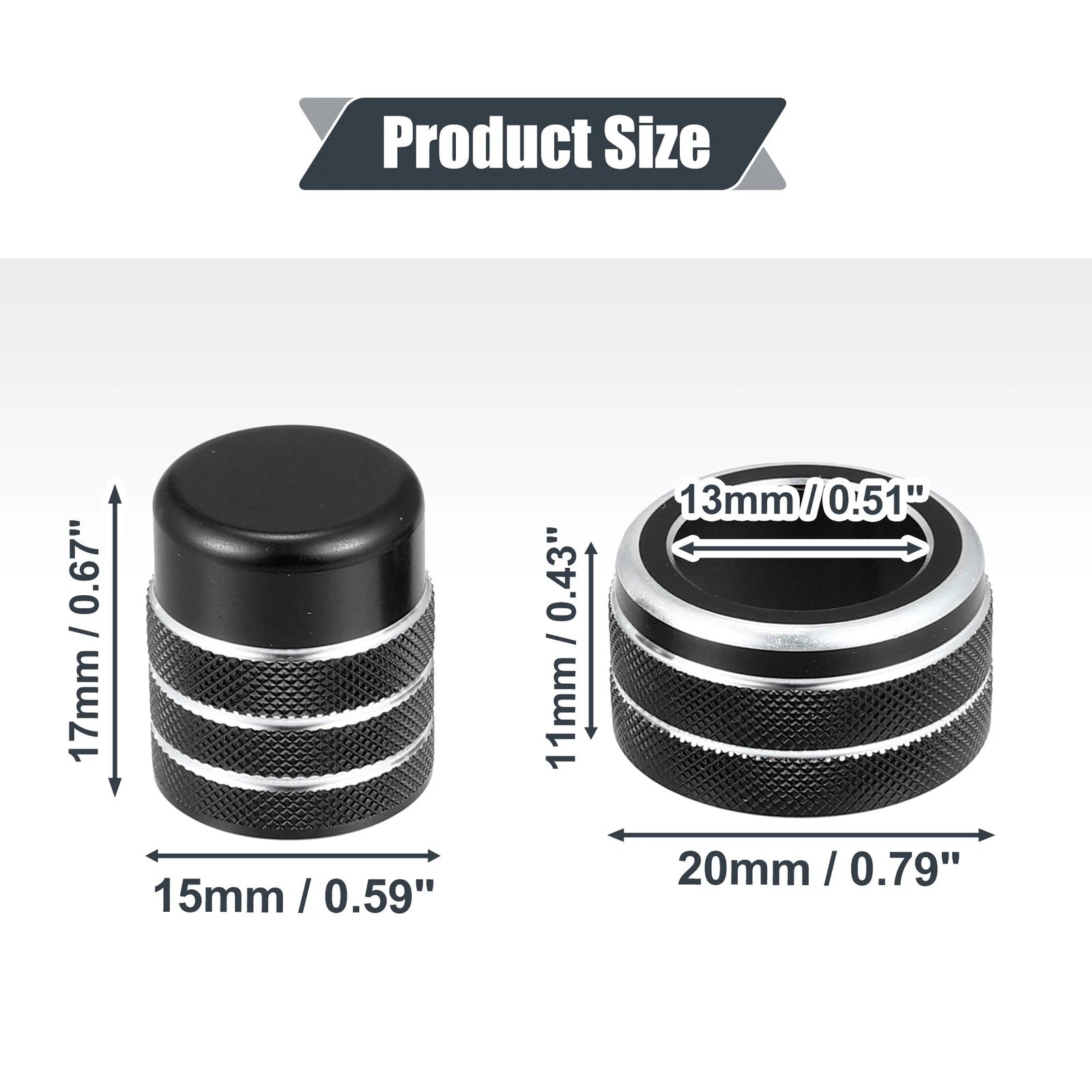 5X Air Vent Knob Trim Cover with GPS Navigation for Honda Civic (2022)