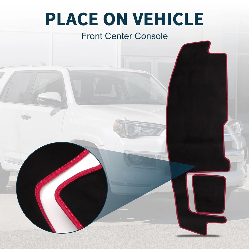 Dashboard Dash Cover Mat for Suzuki Spacia MK54S (2015–2021) Black Red Set of 1