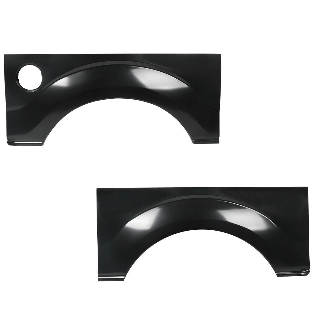 Pair of Black Steel Rear Wheel Arch Quarter Panels for Ford F150 (2009–2014)