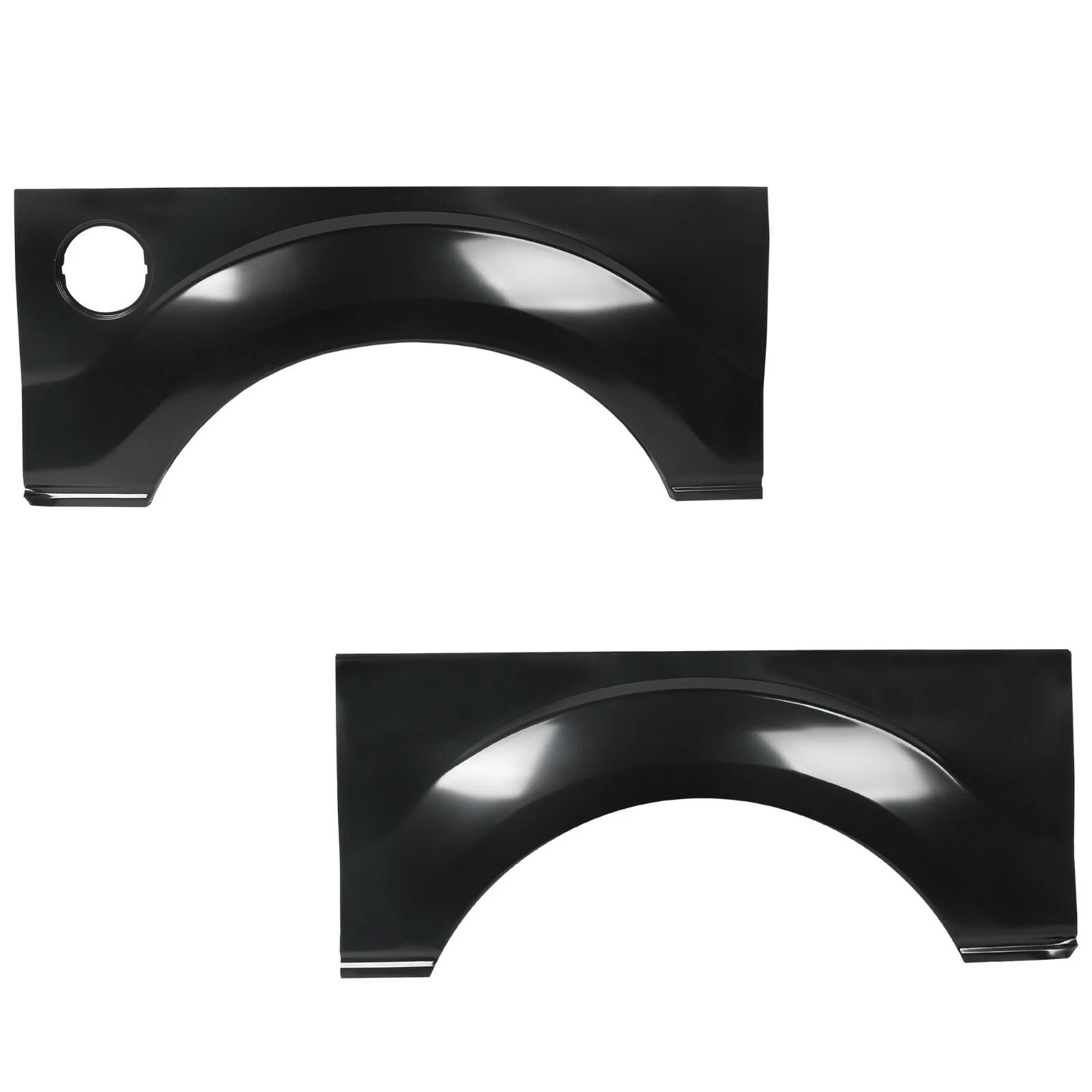 Pair of Black Steel Rear Wheel Arch Quarter Panels for Ford F150 (2009–2014)