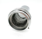 2 Barrel Carburetor Velocity Stack with Bug Dome for Polished Aluminum (7.5 in)