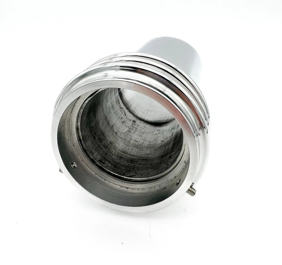 2 Barrel Carburetor Velocity Stack with Bug Dome for Polished Aluminum (7.5 in)