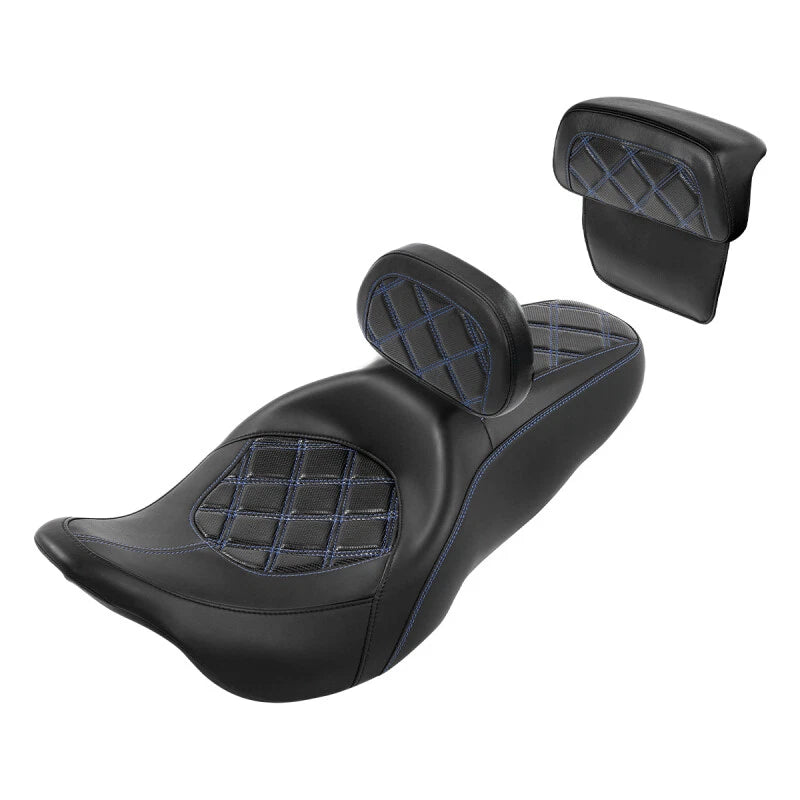 Driver Passenger Seat & Backrest for Harley Touring Electra Glide (2014–2023)