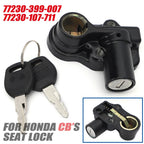 Seat Lock Assembly for Honda CT70 MT125 CB400 500 550 650 750 125S GL1100 XL175 (1970–1983)