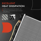 Radiator with Trans Oil Cooler for Mitsubishi Mirage (1993–1996)