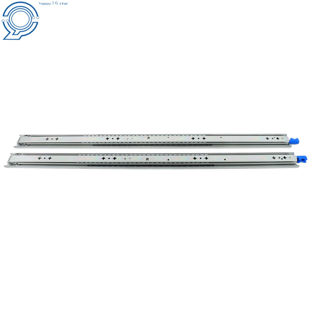 Set of 2 Locking Drawer Slides for Cabinets (34")