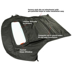 Soft Top for Ford Mustang Convertible (2005–2014) - Black Sailcloth, Glass Window
