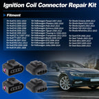 Set of 4 Ignition Coil Connector Repair Kit 4B0973724 for Audi A3 A4 A6 Q7 (2000–2020)