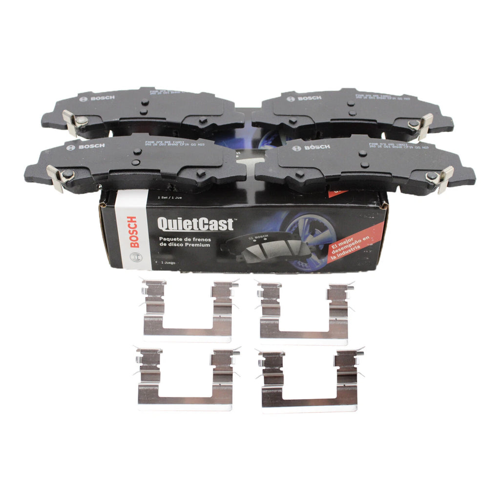 Bosch QuietCast Front Ceramic Brake Pads Set for Buick Cadillac Chevy