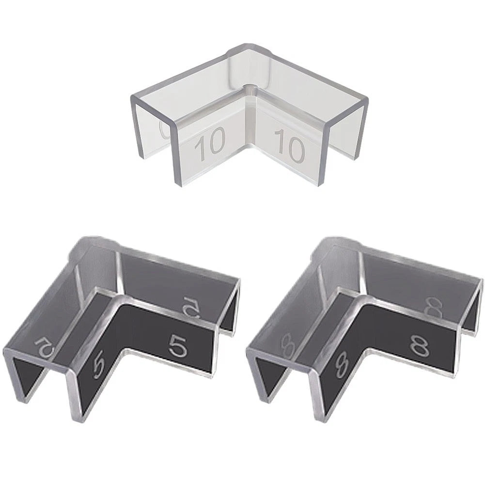 Set of 4 PVC Fish Tank Corner Protectors Anti Scratch Transparent Cover