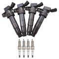 4X Ignition Coils + 4X Spark Plugs for Kia Optima, Sportage, Hyundai Sonata (2.4L)